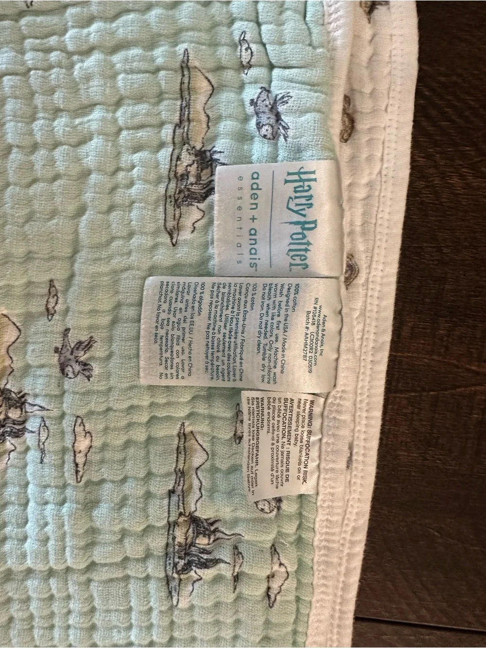 aden + anais Harry Potter muslin blanket and NEW swaddles